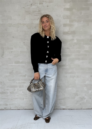 Firm knit cardigan Black ROTATE By Birger Christensen 
